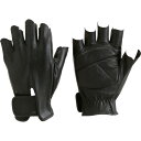 ■TRUSCO 防振防滑手袋 ハーフフィンガー Lサイズ TPG855L(2869004)