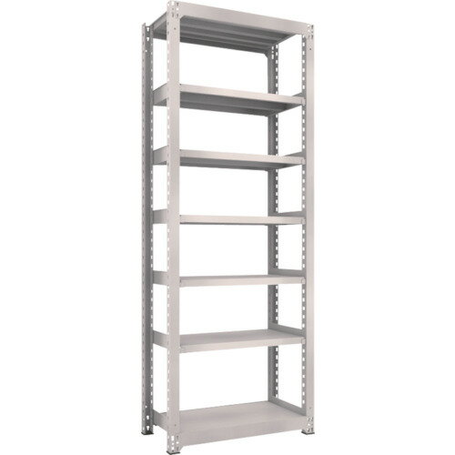 ■TRUSCO スチールラック M5型中量棚 900×471×H2400 7段 単体 ネオグレー M58357(NG)(3020991)