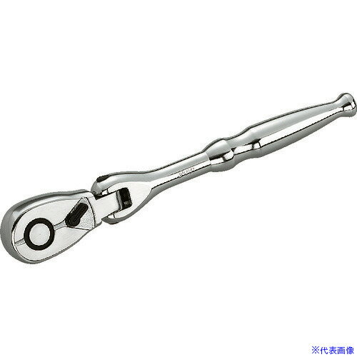 ■KTC 12.7sq.フレックスラチェットハンドル 歯数36枚 差込角12.7mm 全長250mm BR4F(3075613)