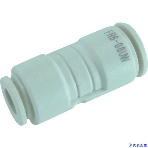■チヨダ チューブ継手 ファイブ異径ユニオン W(白) 6mm×8mm FR608UW(3094626)(4.0)
