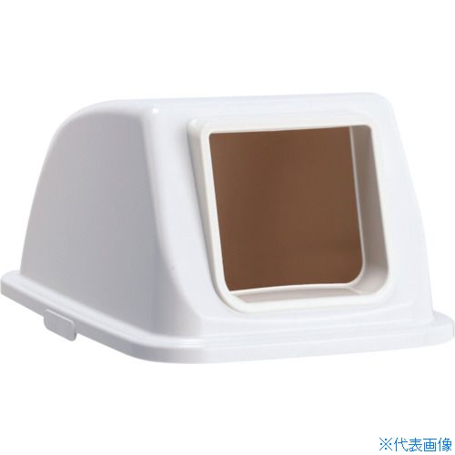 ■テラモト エコ分別カラーペールW90 蓋 白オープン プラスチック DS1948148(3109839)