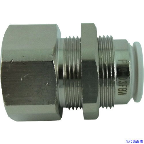 ■チヨダ チューブ継手 ファイブフィメイルバルク W(白) 10mm・RC3/8 F1003FBW(3136116)