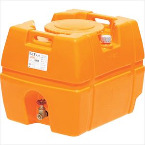 ■SUIKO スーパーローリータンク 200L オレンジ 直付けスリースバルブ25A付 SLT200ORSV25A(3146996)[法..