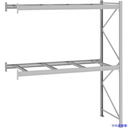 ■NF パレットラック 2ton用連結 奥行1200×高さ4000×有効間口2700mm 最大積載量4000...
