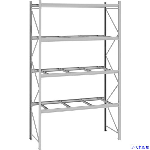 ■NF パレットラック 1.5t用単体 奥行900×高さ5500×有効間口2500mm 最大積載量6000k...