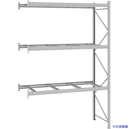 ■NF パレットラック 1.5t用連結 奥行1100×高さ4500×有効間口3100mm 最大積載量4500...