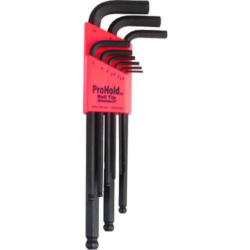 ■BONDHUS プロホールド(ネジつかみ機能付L−レンチ) セット9本組(1.5−10mm) No.74999 PBLX9M(3238300)