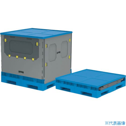 ■サンコー ボックスパレット 806598 コンパレッターF#1000−2C(本体・蓋セット) 806...