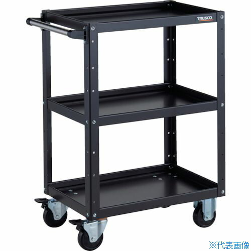 ■TRUSCO ツールワゴン イーグルワゴン 600X400XH880 ブラック EGW963BKBK(3268690)