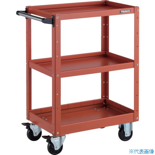 ■TRUSCO ツールワゴン イーグルワゴン 600X400XH880 浅2深1段 オレンジ EGW963F1OROR(3268698)