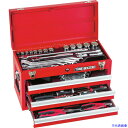 ■TONE 整備用工具セット ツールセット 差込角12.7mm 62点セット レッド TSS450(3271471)