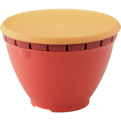 オレンジブック トラスコ中山　TRUSCOリベラリスタ ボール・コランダーセット ＜L＞レッド 〔品番:GLIB100〕[ 注番:3339118]特長●耐熱PP製で、電子レンジでお使いいただけます。仕様●外形寸法(mm)奥行：223●外形寸...