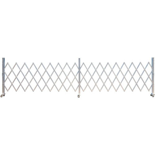 ■ゲート工業 アルミクロスゲート ”Kゲート” 高さ1.5m×幅13.2m 両開き AKW13233(3366285)[法人限定][外直送元]