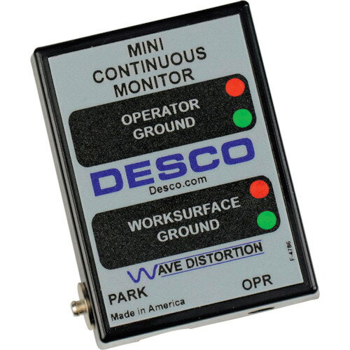 オレンジブック トラスコ中山　TRUSCODESCO ミニ常時モニター、100〜240V 北米/日本プラグACアダプター 〔品番:19239〕[ 注番:3366633]特長●作業者1名とESD作業台1台の接地経路の安全性を常に監視します。●作業者のリストストラップコードやモニターのジャックに差し込まれたバナナプラグが不意に抜けてしまった時にアラームが鳴ります。●リストストラップの接地経路や人体保護の1MΩ抵抗の検出をより安定して(パルス状や断続的なものと比較)常時監視します。●アラーム反応時間50ミリ秒未満で、他の技術ではなかった速さで、故障や断続性を識別します。用途●リストストラップ、コードの判定管理に。仕様●幅(mm)：53●奥行(mm)：70●高さ(mm)：23仕様2●作業者テスト範囲：500kΩ〜10MΩインピーダンス●作業台表面テスト制限：500MΩ（±20%）材質/仕上セット内容/付属品注意原産国（名称）アメリカJANコード本体質量50gオレンジブック トラスコ中山　TRUSCODESCO ミニ常時モニター、100〜240V 北米/日本プラグACアダプター 〔品番:19239〕[注番:3366633][本体質量：50g]分類》電子機器》静電気対策用品》静電気対策接地用品☆納期情報：メーカー取り寄品（弊社より発送）