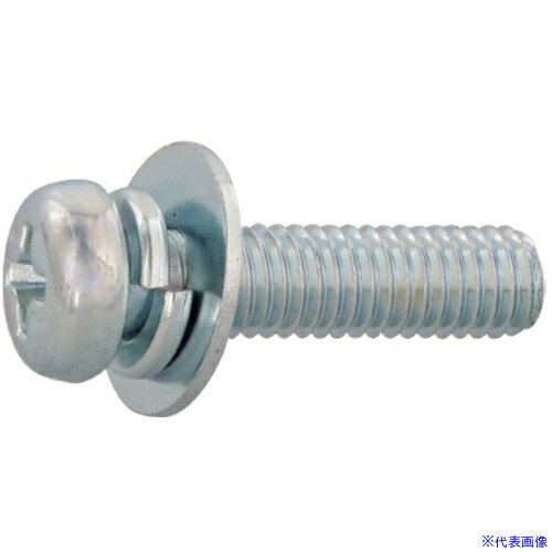 ■SUNCO 組込みねじ (+)ナベP＝3(鉄(または標準)・クロメート) M5×7(90本入) 10000003005000700290P(3373507)[送料別途お見積り][法人限定][掲外取寄]