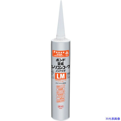 オレンジブック トラスコ中山　TRUSCOコニシ 変成シリコンコークノンブリードLM 320ml アンバー 〔品番:05770〕[ 注番:3379521]特長●冬場（温度5℃）でも翌日塗装可能です。●ノンブリードタイプです。●低モジュラスで柔軟性に優れています。●耐久性・耐候性に優れています。●日本シーリング材工業会JSIA F☆☆☆☆認定品です。●JIS認定品です。用途●窯業系サイディング・ALC板・各種内外装の目地に。●モルタル・コンクリートの亀裂補修に。仕様●色：アンバー●容量(ml)：320●使用温度範囲(℃)：-40〜90●容量(g)：416●容量(kg)：0.416●ノンブリードタイプ●JIS規格品：JISA5758仕様2●日本シーリング材工業会 JSIA F☆☆☆☆認定品●カートリッジタイプ材質/仕上●主成分：変成シリコーン樹脂系セット内容/付属品注意原産国（名称）日本JANコード4901490057702本体質量485gオレンジブック トラスコ中山　TRUSCOコニシ 変成シリコンコークノンブリードLM 320ml アンバー 〔品番:05770〕[注番:3379521][本体質量：485g]《包装時基本サイズ：51×51×320》〔包装時質量：485g〕分類》化学製品》接着剤・補修剤》建築用シーリング剤☆納期情報：メーカー取り寄品（弊社より発送）