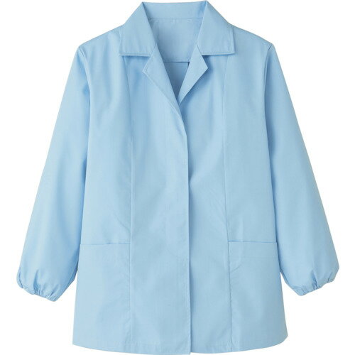 オレンジブック トラスコ中山　TRUSCOサンペックス 調理衣 レディース 長袖 衿付き 白衣 厨房 飲食店 ユニフォーム サックス M 〔品番:FA796M〕[ 注番:3381442]特長●厨房や給食センターなど、衛生管理にこだわる現場に最適な女性用調理衣です。●洗濯を繰り返しても抗菌効果が持続する『フレッシュエリアR』シリーズで、衛生的な状態をキープ。●前開きは比翼ボタン留め仕様で、見た目がすっきりとして上品な印象です。●背面にはボックスプリーツを施しており、動きやすさと快適な着心地をサポートします。●両腰には外ポケットが付いており、小物の収納にも便利です。●袖口にはゴムが入っているため、腕まくりしてもずり落ちにくく、作業中も快適です。用途●厨房向けユニフォーム仕様●色：サックス●サイズ：M●着丈(cm)：66●適合胸囲(cm)：102●肩幅(cm)：40●袖丈(cm)：52●胸囲(cm)：102仕様2●比翼ボタン●両腰ポケット材質/仕上●ポプリン（ポリエステル65%・綿35%）セット内容/付属品注意原産国（名称）非公開JANコード4589929570345本体質量200gオレンジブック トラスコ中山　TRUSCOサンペックス 調理衣 レディース 長袖 衿付き 白衣 厨房 飲食店 ユニフォーム サックス M 〔品番:FA796M〕[注番:3381442][本体質量：200g]分類》研究用品》クリーンルーム関連用品》ウェア・白衣☆納期情報：オレンジブック掲載以外でメーカー直送品（送料元払い）【法人限定＝会社名ご記入お願い致します。】※北海道・沖縄・離島は運賃別途商品も含む