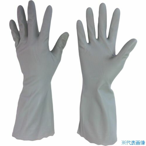 ■川西 ビニール手袋薄手 1双組 グレー Lサイズ 2150GL(3385360)