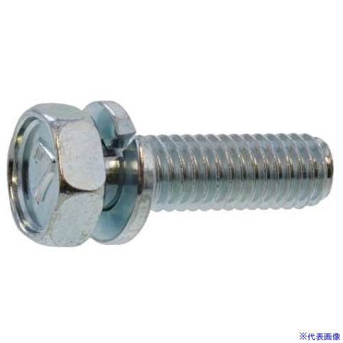 ■SUNCO 組込みねじ 7マーク アプセット P＝2(鉄(または標準)・クロメート) M6×25(20本入) 100070020060..