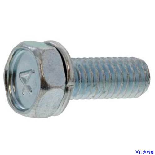 ■SUNCO 組込みねじ 4マークアプセットSP＝2(鉄(または標準)・三価ホワイト) M6×12(70本入) 100040S2006001200370P(3417861)[送料別途お見積り][法人限定][掲外取寄]