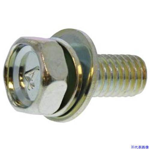 ■SUNCO 組込みねじ 4マークアプセットSP＝3(鉄(または標準)・クロメート) M6×15(60本入) 100040S3006001500260P(3421136)[送料別途お見積り][法人限定][掲外取寄]