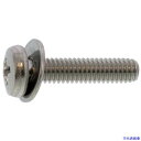 ■SUNCO 組込みねじ (+)バインドP=1(鉄(または標準)・三価ブラック) M4×20(80本入) 10000401004002000480P(34320...