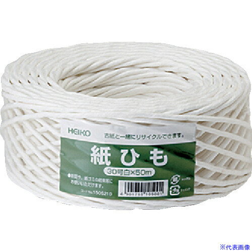 オレンジブック トラスコ中山　TRUSCOHEIKO 紙紐 白 30号 〔品番:001505210〕[ 注番:3434411]特長●クラフト紙を原料とした紐です。●新聞紙を結束したままリサイクルできます。仕様●色：白●標準幅(mm)：約3●長さ(m)：50●号数：30●約3mm×50m(約220g)仕様2材質/仕上●晒クラフト/未晒クラフトセット内容/付属品注意原産国（名称）日本JANコード4901755105001本体質量220gオレンジブック トラスコ中山　TRUSCOHEIKO 紙紐 白 30号 〔品番:001505210〕[注番:3434411][本体質量：220g]《包装時基本サイズ：160×160×55》〔包装時質量：220g〕分類》梱包用品》梱包結束用品》ひも☆納期情報：仕入れ先通常在庫品 (欠品の場合有り)