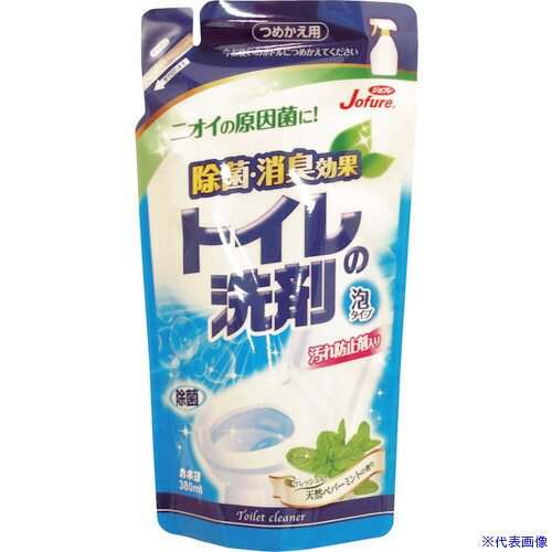 オレンジブック トラスコ中山　TRUSCOカネヨ ジョフレ トイレの洗剤詰替 〔品番:305335〕[ 注番:3460077]特長●便器便座・床の汚れ落としに使えます。爽やかな天然ペパーミントの香りが広がり、トイレのお掃除が爽快になります。●便器内のお掃除からニオイの原因となる便座や床のふき掃除にも使えます。●汚れ防止成分入りです。●泡タイプのスプレーボトルにつめかえてご使用ください。●※霧タイプのスプレーボトルは使用できません。用途●便器内、便座、床などのふきそうじに。仕様●容量(ml)：380●液性：中性●タイプ：つめかえ用●香り：天然ペパーミント仕様2材質/仕上●界面活性剤(3％、アルキルベタイン)、安定化剤、酵素セット内容/付属品注意原産国（名称）日本JANコード4901329220468本体質量394gオレンジブック トラスコ中山　TRUSCOカネヨ ジョフレ トイレの洗剤詰替 〔品番:305335〕[注番:3460077][本体質量：394g]《包装時基本サイズ：120×60×230》〔包装時質量：396g〕分類》清掃・衛生用品》清掃用品》洗剤・クリーナー☆納期情報：メーカー取り寄品（弊社より発送）