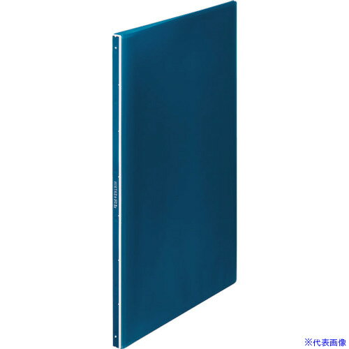 ■KING JIM クリア-ファイル ヒクタス(透明) アオ 7281TB(3466299)×5[送料別途見積り][法人・事業所限定..