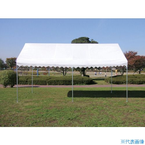 オレンジブック トラスコ中山　TRUSCOゴトー 集会用テント ニューパイプテント 白天幕 1間x1.5間 〔品番:NP115〕[ 注番:3466343]特長●ニューパイプテントは、弊社の定番パイプテントです。●新素材の590N高張力鋼管を採用し、強力に産まれ変わりました。●サビにも強く、いつまでも綺麗な状態を保ちます。●国内製造品ですので、メンテナンス・アフターサービスもご安心下さい。用途●イベント・催事用。仕様●間口(m)：1.8●奥行(m)：2.68●棟高(m)：2.59●天幕色：白●軒高(m)：2.05●フレーム径(mm)：31.8●セット内容：天幕・フレーム仕様2●天幕仕様：波タレ・ヒモ固定式材質/仕上●フレーム：590N高張力鋼管●天幕：エステル帆布セット内容/付属品●天幕・フレーム注意●天候不順の時、強風時（風速10m／s以上）が予想されるときは使用しないでください。原産国（名称）日本JANコード本体質量39kgオレンジブック トラスコ中山　TRUSCOゴトー 集会用テント ニューパイプテント 白天幕 1間x1.5間 〔品番:NP115〕[注番:3466343][本体質量：39kg]《包装時基本サイズ：2200×300×250》〔包装時質量：40kg〕分類》オフィス・住設用品》物置・エクステリア用品》集会用テント☆納期情報：メーカー直送品（送料元払い）【法人限定＝会社名ご記入お願い致します。】 ※北海道・沖縄・離島は運賃別途商品も含む