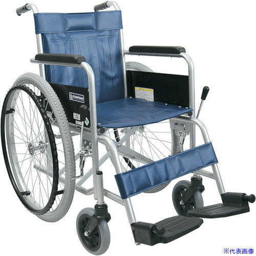 ■カワムラ 標準車いす 自走用 ソフト KR801NSOFTXSOFTVS(3467927)[送料別途見積り][法人・事業所限定][外直送]