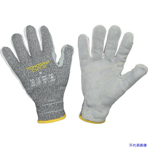 ■K−WORK 耐切創手袋 モノグリップカットR グレー M CR01GYM(3493748)