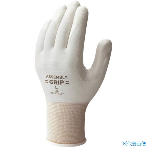 ■SHOWA ニトリルゴム背抜き手袋 組立グリップ5双パック グレー Sサイズ NO370S5P(3518955)