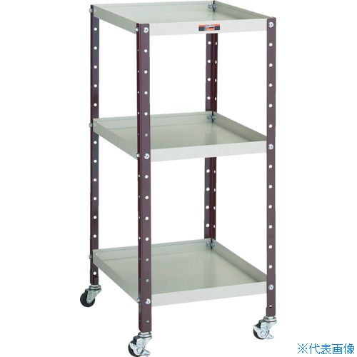 ■TRUSCO V型ツールワゴン 350X420XH798 3段 VS13(3525295)