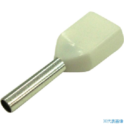 オレンジブック トラスコ中山　TRUSCODST ツインフェルール形端子(100個入り)白 〔品番:FEI0.58X2〕[ 注番:3527795]特長●ヨーロッパ式の差込端子台に対応した、筒状形端子です。用途●バネ接続、プッシュイン端子台、各種ヨーロッパ式端子台用。仕様●電線適合範囲 より線［［MM2］］：2×0.50●電線適合範囲 AWG：20●色：白●全長(mm)：15.0●L2(mm)：8.0●D1(mm)：1.50●D2(mm)：4.70●電線適合範囲より線(［［MM2］］)：2×0.50仕様2●耐熱温度：−40〜105℃材質/仕上●スリーブ部：銅母材＋錫めっき　被覆部：ポリアミドセット内容/付属品注意原産国（名称）台湾JANコード本体質量12.4gオレンジブック トラスコ中山　TRUSCODST ツインフェルール形端子(100個入り)白 〔品番:FEI0.58X2〕[注番:3527795][本体質量：12.4g]《包装時基本サイズ：140×90×5》〔包装時質量：12g〕分類》電子機器》電設配線部品》接続端子☆納期情報：仕入れ先通常在庫品 (欠品の場合有り)