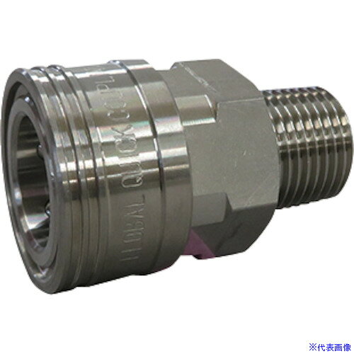 ■FLOBAL 両路開放型クイックカップリング TS−8SM(SUS304) TS8SMSUS304(3530304)