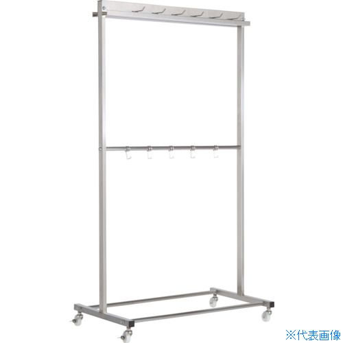 オレンジブック トラスコ中山　TRUSCOテラモト ステンハイジーン・ハンガーFW 〔品番:CE4917120〕[ 注番:3530694]特長●水場に強く衛生的なオールステンレスのモップハンガーです。●サビにくいフレームと耐久性に優れたキャスターを使用しています。用途●食品工場などサビ・埃を嫌う現場に。仕様●幅(mm)：930●奥行(mm)：544●高さ(mm)：1622●摘要：12本掛●フック(個)：5仕様2●組立式材質/仕上●ステンレス（SUS304)セット内容/付属品注意●上段フックから床までの高さは、約1575ミリです。原産国（名称）日本JANコード4904771903521本体質量10kgオレンジブック トラスコ中山　TRUSCOテラモト ステンハイジーン・ハンガーFW 〔品番:CE4917120〕[注番:3530694][本体質量：10kg]《包装時基本サイズ：1690×633×110》〔包装時質量：14kg〕分類》清掃・衛生用品》清掃用品》そうじ用具保管☆納期情報：メーカー直送品（送料元払い）【法人限定＝会社名ご記入お願い致します。】 ※北海道・沖縄・離島は運賃別途商品も含む
