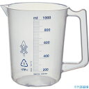 ■TRUSCO ポリプロピレン青目盛ビーカー 1000ml(取手付) HPB1000(3553443)