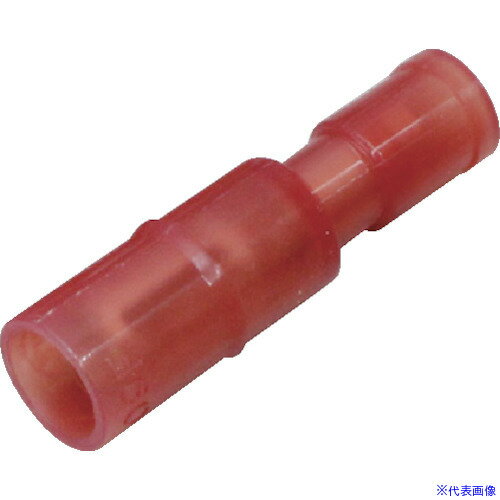 ■ニチフ 差込形ピン端子パック PC形 (100個入)赤透明 PC4009FRCL(3559356)