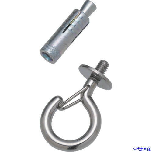 ■TRUSCO 吊金具(ボルトタイプ) ステンレス ボルトフック ねじ径M10 TBF10S(3565602)(4.0)