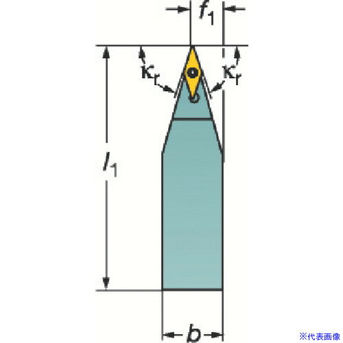 ■SANDVIK コロターンTR 小型旋盤用シャンクバイト(480) TRV13VBN1616KS(3584607)[送料別途お見積り][法人限定][掲外取寄]