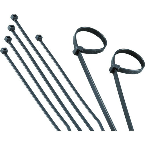 ■TRUSCO ナイロン結束バンド耐候性タイプ幅4.8mm長さ249mm 100本 TRJ250B(3606759)