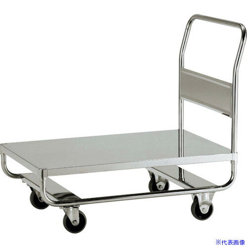 ■テックサス 1段高台車(フラットタイプ) 750X450 スチールφ100ウレタン車 DN1N7545E(3611560)[法人・事業所限定][外直送元]