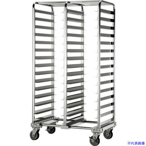 ■テックサス トレーラックカートRCH-W型 SUSφ125ウレタン車 RCHW2D15L(3611588)[法人・事業所限定][外直送元]