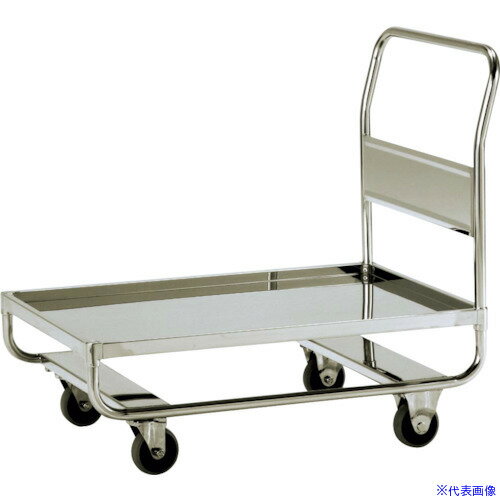 ■テックサス 1段高台車(皿型タイプ) 900X600 スチールφ100ウレタン車 DN1U9060E(3612164)[法人・事業所限定][外直送元]