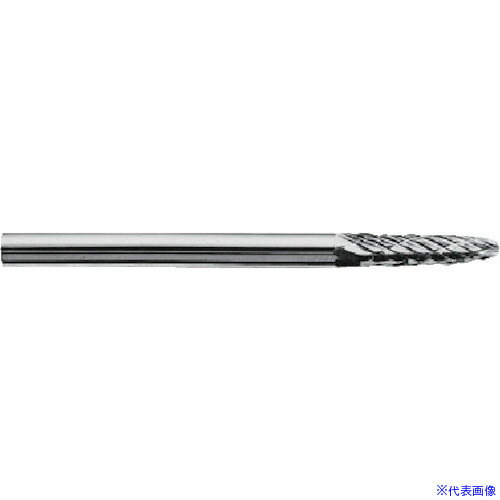 ■スーパー スーパー超硬バー ロングシャンク オール超硬 砲弾型(ダブルカット)刃径3.0mm 軸径3.0mm 全長75 SB3A0175(3615031)