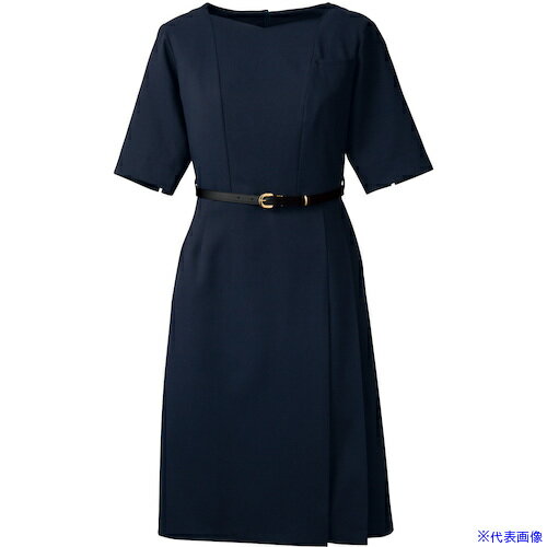 ■FOLK ワンピース ダークネイビー M 3020SC17M(3616330)[送料別途お見積り][法人限定][掲外取寄]