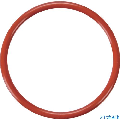 ■TRUSCO Oリング 4C P−22(10個入) 赤シリコンゴム(運動用・固定用) T4CP22(3622779)(2.0)