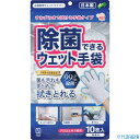 ■なでフク 除菌できるウェット手袋 10枚入 E00006(3623101)