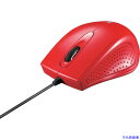 ■BUFFALO 有線 3ボタン IR LED光学式マウス レッド B...(2)